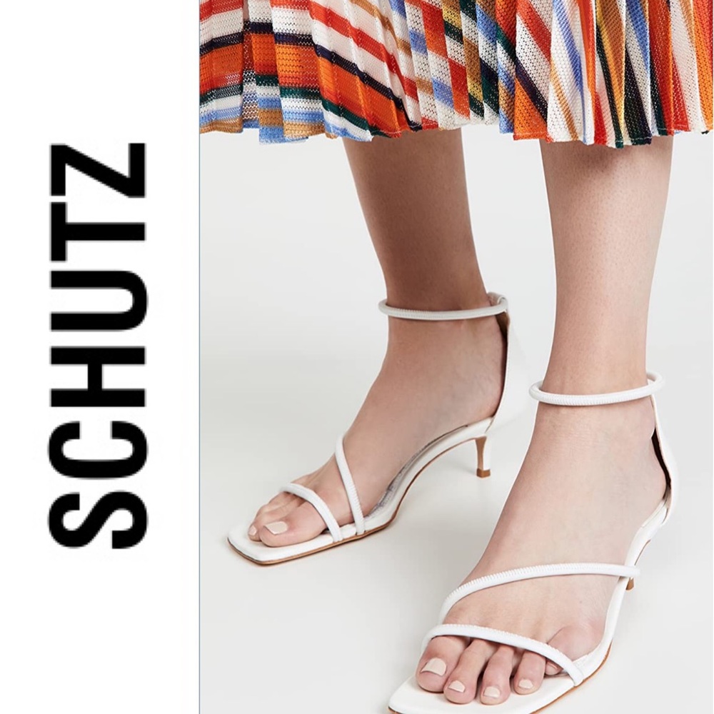 Schutz Galle Heel in White 9.5B